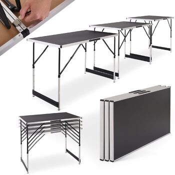 Стіл розкладний алюмінієвий з 3-х частин 100 x 60 см Raburg