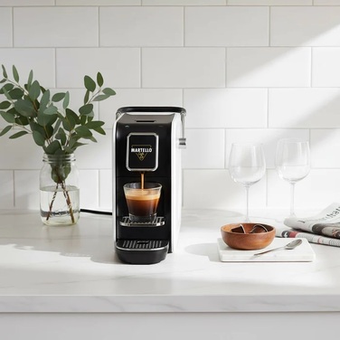 Кофемашина капсульная белая Smart Martello и набор 80 кофейных капсул Premium Selection Box Martello