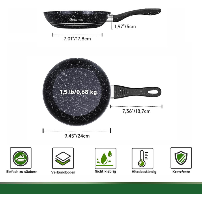 Сковорода 24 см Scheffler