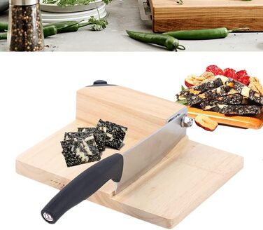 Пристрій для нарізання ковбас з дерев'яною основою Kitchendao