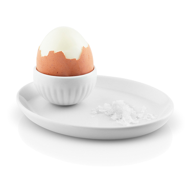 Чаша і блюдце для яйця 3,5x10,5x12,5 см білі Legio Nova Eva Solo