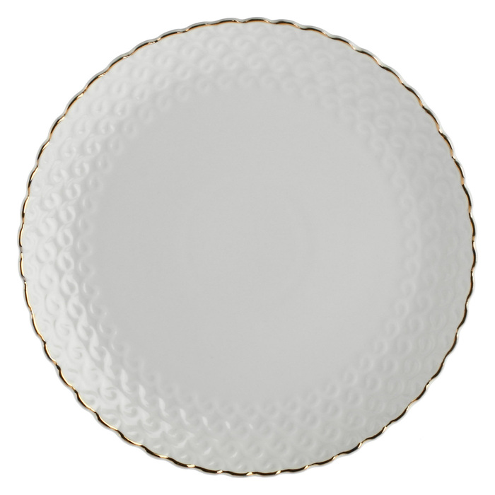 Набор тарелок для десерта La Porcellana Bianca MOMENTI ORO, фарфор, диам. 18 см, 2 пр.