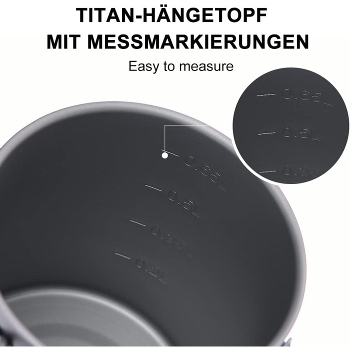 Велика чашка для кемпінгу 750 мл widesea