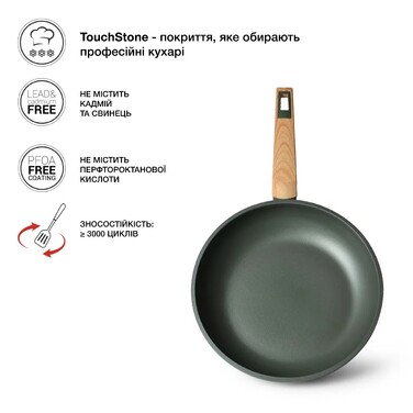 Сковоріда для жарки Fissman OLIVI 24x5,5 см алюміній з антипригарним покриттям (4414)
