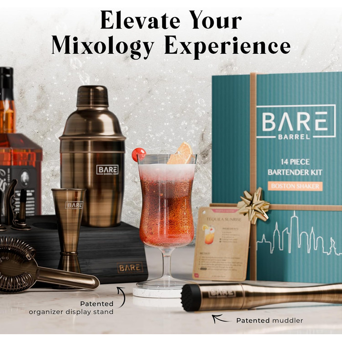 Професійний барний набір 14 предметів Bare Barrel