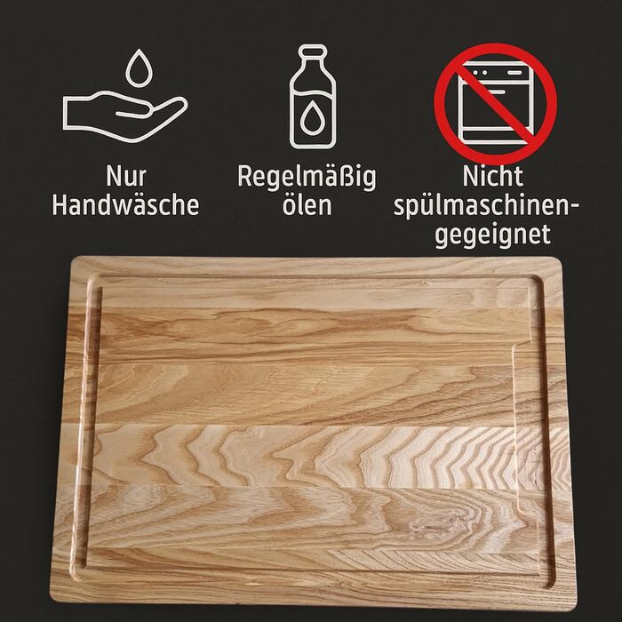Разделочная доска из массива ясеня 40 x 28 см INNOVAHOME FURNITURE BY W