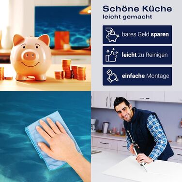 Кухонный фартук самоклеящийся 180 х 50 см wandmotiv24