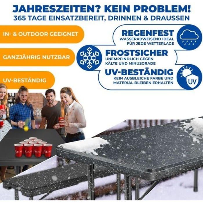 Стіл-фуршет 220 x 68 х 74 см KESSER