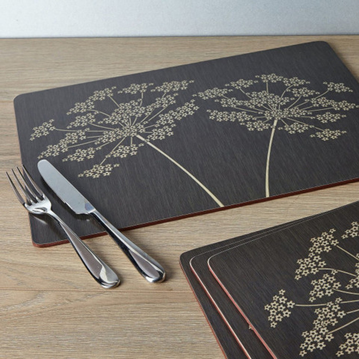 Набор пробковых подставок Creative Tops Silhouette, 40 x 29 см, 4 шт.