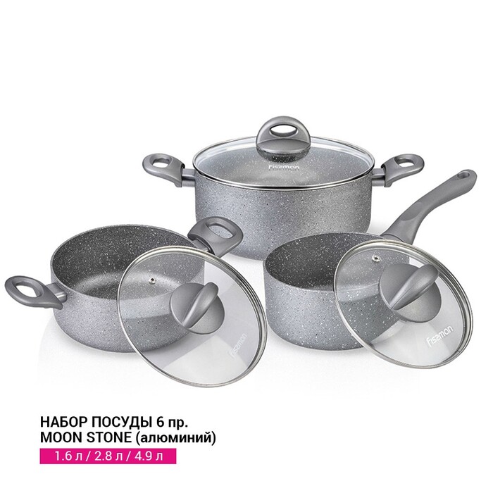 Набор посуды Fissman MOON STONE 6 предметов (4401)