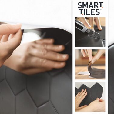 Наклейки для плитки, що самоклеяться - упаковка з 5 аркушів 29,36 см x 21,29 см - 3D самоклеючі ПВХ наклейки для плитки та фартуха для кухні, ванної кімнати та стін, кольорова та водонепроникна плитка (сіро-зелений колір)