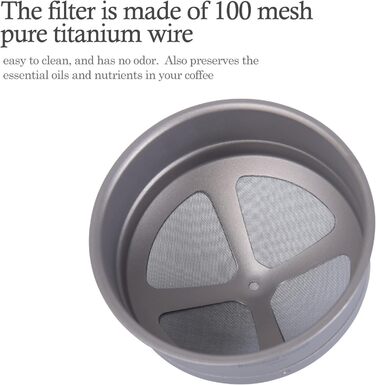 Титановий кавовий фільтр iBasingo