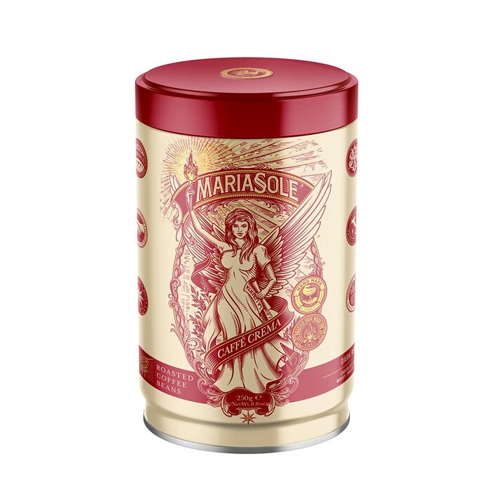 Кофе в зернах Caffè Crema, банка 250 г MariaSole