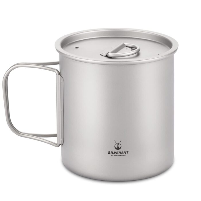 Серебряная титановая чашка 600 мл SILVERANT