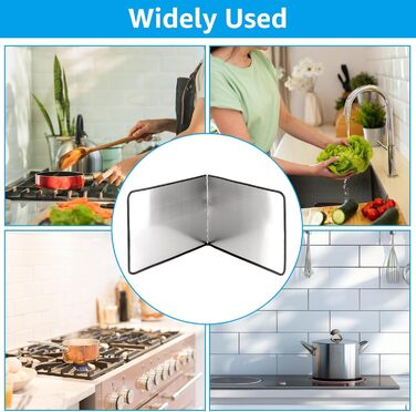 Комплект из 2 кухонных брызгозащитных экранов 40 x 30 x 30 см YAYODS