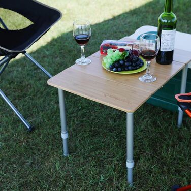 Складний бамбуковий стіл для кемпінгу 60 х 40 см KingCamp