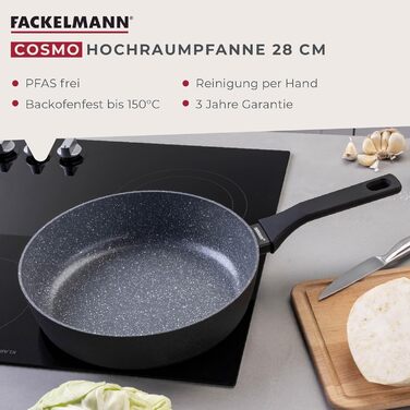 Сковорода глибока 28 см з керамічним покриттям Cosmo Fackelmann