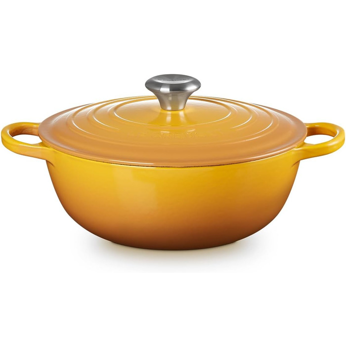 Чавунна каструля Le Creuset Signature La Marmite, 26 см, 4,1 л, колір Nektar (підходить для всіх типів плит, включаючи індукційні)