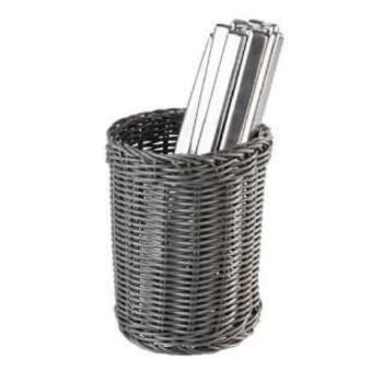 Корзина для приборов APS Tableware.Table Presentation d12 см h15см серая 40013