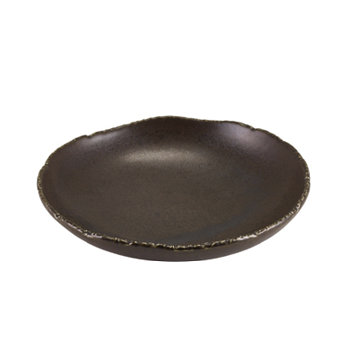 Миска глубокая круглая 20*h 5.3 см, 580 мл, Terra Porcelain Roko Cinder Black, GenWare