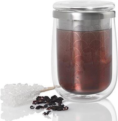 Набор стаканов с фильтрами для листового чая, 2 предмета, Fusion Glass AdHoc