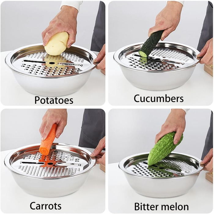 Мультифункціональна миска з нержавіючої сталі 3-в-1 HADAVAKA