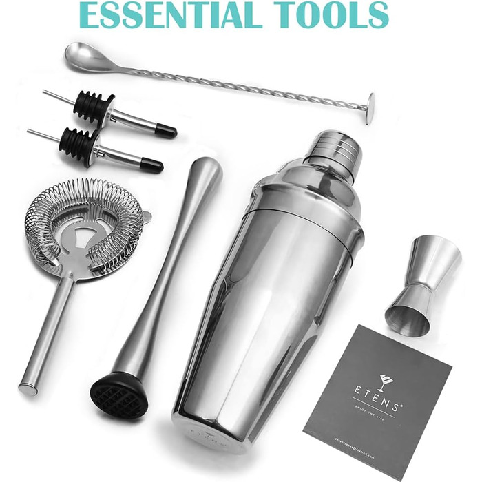 Барний набір з нержавіючої сталі 8 предметів Etens