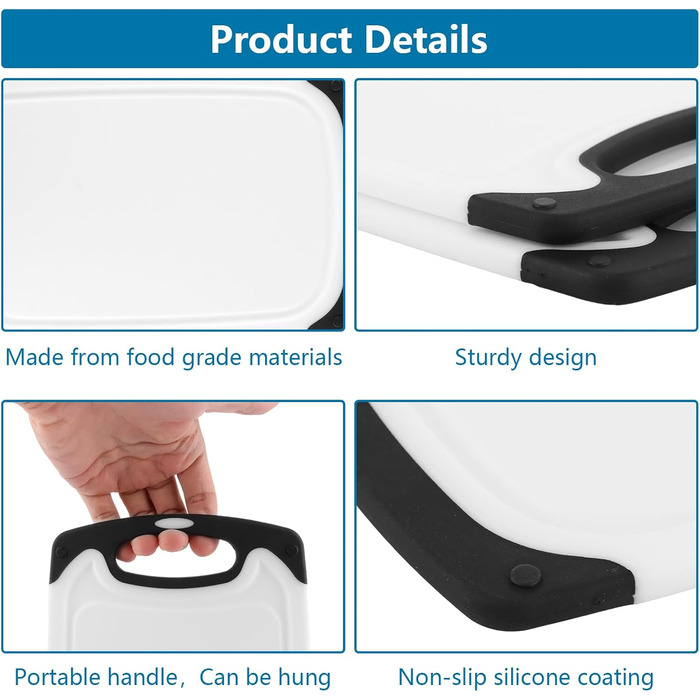 Набір із 8 пластикових кухонних дощок ZOFUN