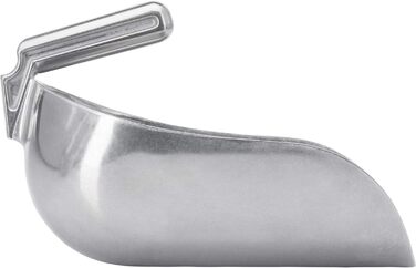 Лопата для корму/мішка/зважування/наповнення Westmark, з внутрішньою рукояткою, об'єм заповнення 2600 мл (приблизно 2000 г борошна), алюміній, магазин, срібло, 90312291