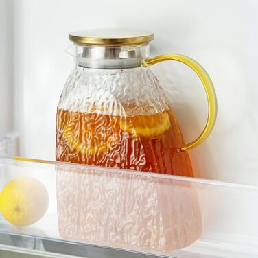 Стеклянный кувшин с крышкой 1,8 л ледяной эффект Baffect
