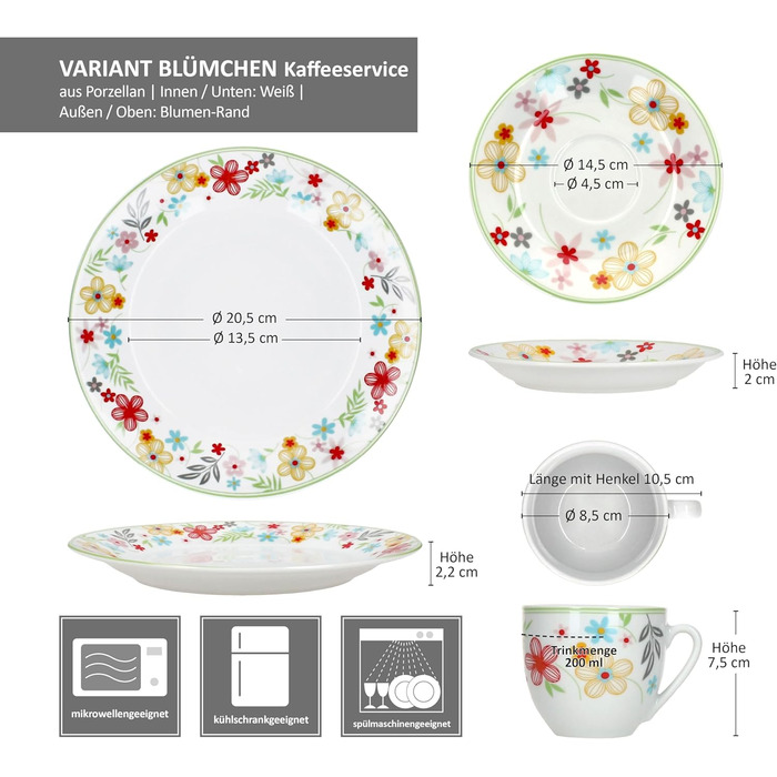 Кавовий набір з 18 предметів для 6 осіб MamboCat