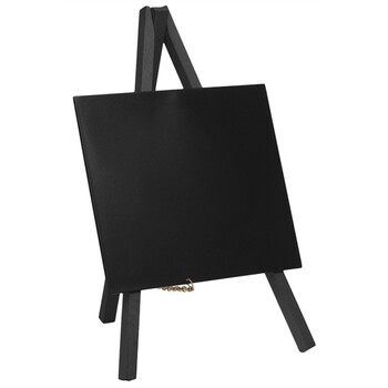 Меню-нотис, мини-доска мольберт, черное дерево 24 x 11,5 см, GenWare