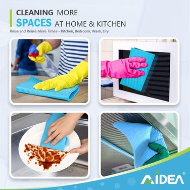 Серветки для прибирання кухні 10 шт 17,8 х 15,2 см AIDEA