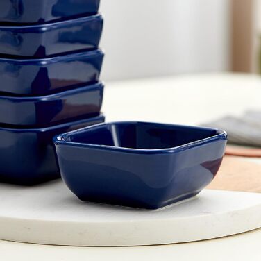 Набор из 6 керамических мисок для соусов 0,09 л, синий Swuut