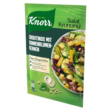 Салатні крутони Knorr з цибулею для смачного салату без додавання підсилювачів смаку 20 х 25 г (25 г (5 упаковок))