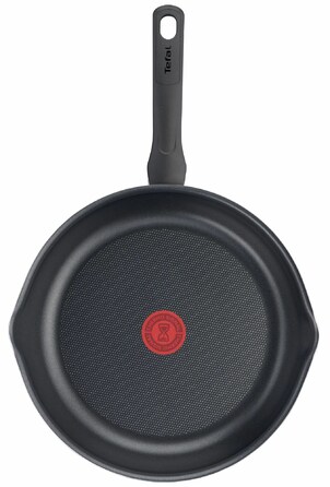 Tefal Сковорода з кришкою Day by Day, 28см, з кришкою, алюміній, бакеліт, скло, чорний