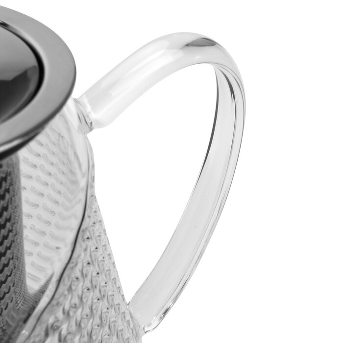 Чайник для заварювання Fissman 1000 мл зі сталевим фільтром жаростійке скло (9173)