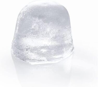 Льодогенератор Westmark Ice Cube Maker Cube форма для льоду з кришкою, для приготування 6 великих кубиків льоду, прозорий/червоний/білий пластик, без BPA, великий (круглий, маленький)