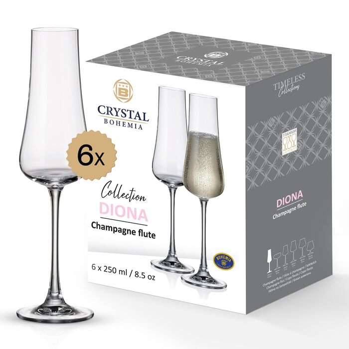 Набір з 6 келихів 250 мл BOHEMIA CZECH REPUBLIC