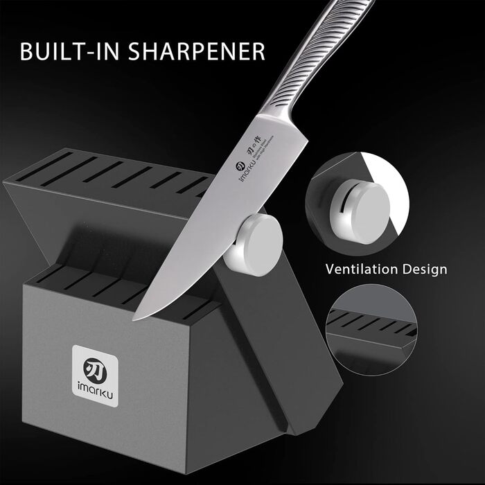 Набір ножів 14 предметів у деревяному блоці imarku