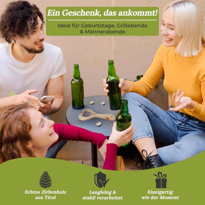 Відкривачка для пляшок з деревини sagl.tirol