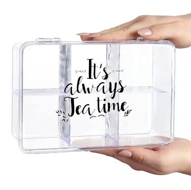 Органайзер для чайных пакетиков, 6 отделений, набор 2 предмета It's Always Teatime Com-Four