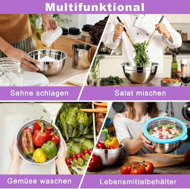 Набір мисок для змішування з нержавіючої сталі 5 шт Homikit