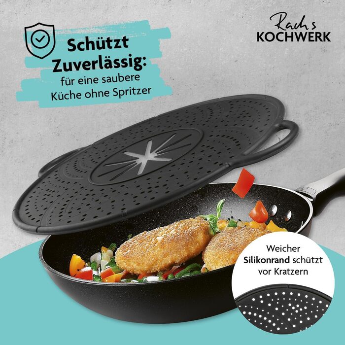 Силиконовая брызгозащитная крышка для сковородок/кастрюль 30 см Kochwerk