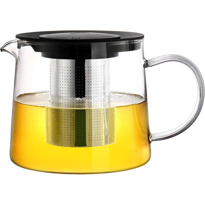 Чайник заварювальний скляний 1,5 л з фільтром для чаю Tebery