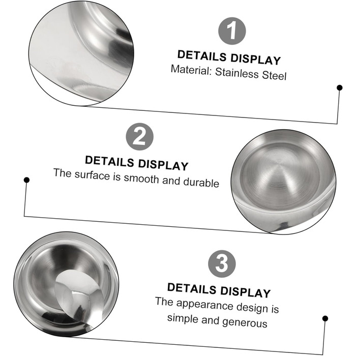 Підставка для яєць 12 см з ложкою, нержавіюча сталь Toyvian