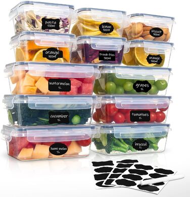 Набір з 12 контейнерів для зберігання продуктів  6 x 1 л та 6 x 0,5 л Tupperware 12F2 Hibisaws