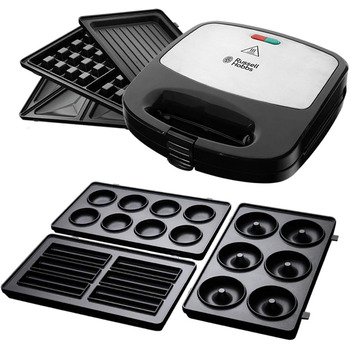 Сендвіч-машина з 3 змінними пластинами, одинарна Russell Hobbs