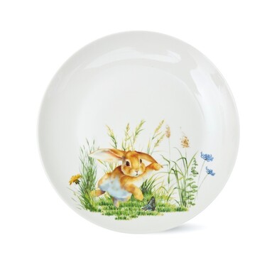 Набір з 4-х тарілок Fissman RABBIT 20 см порцеляна (13721)