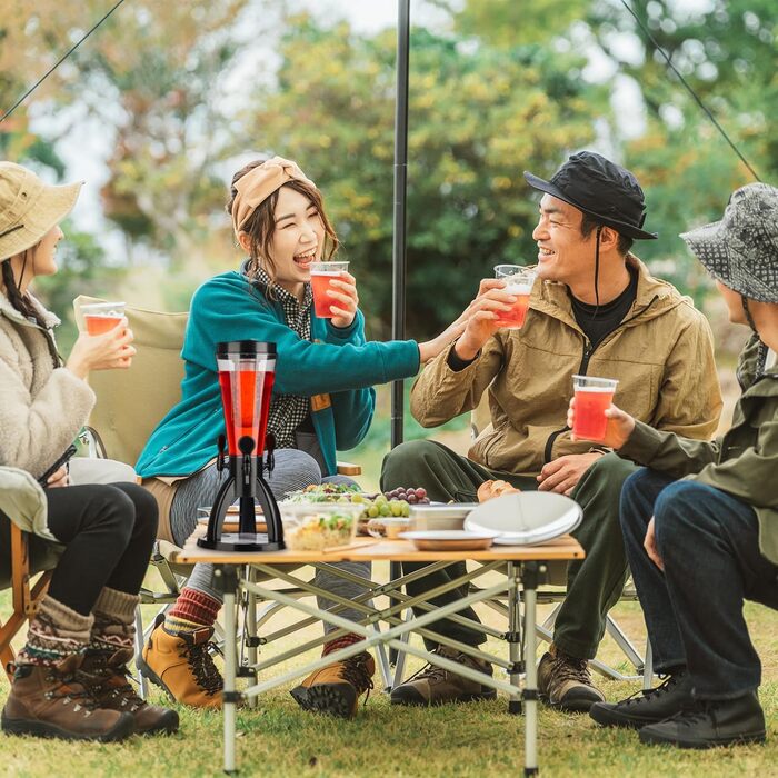 Диспенсер для напоїв з 3 кранами 4 л Relaxdays